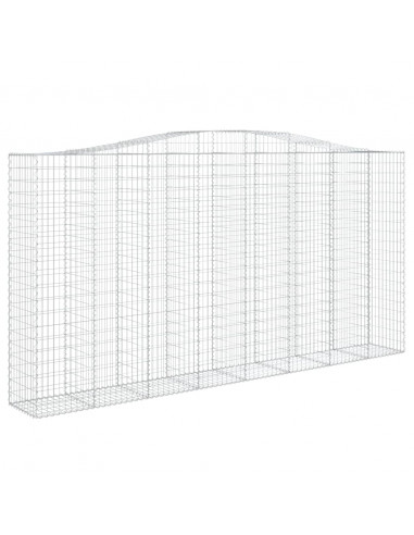 Cesti Gabbioni ad Arco 2 pz 400x50x200/220 cm Ferro Zincato