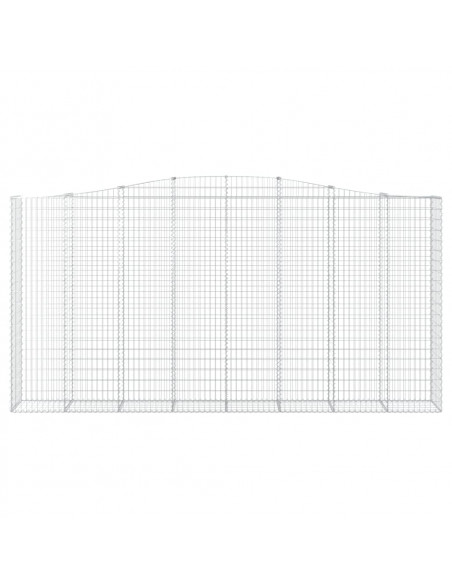 Cesti Gabbioni ad Arco 2 pz 400x50x200/220 cm Ferro Zincato