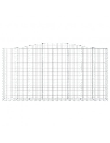 Cesti Gabbioni ad Arco 3 pz 400x50x200/220 cm Ferro Zincato