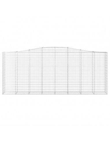 Cesti Gabbioni ad Arco 7 pz 400x50x160/180 cm Ferro Zincato