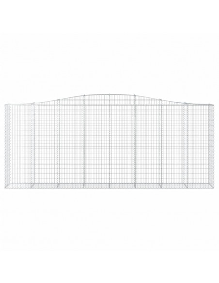 Cesti Gabbioni ad Arco 7 pz 400x50x160/180 cm Ferro Zincato