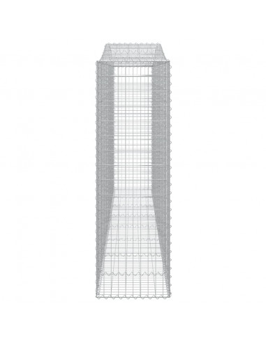 Cesti Gabbioni ad Arco 7 pz 400x50x160/180 cm Ferro Zincato