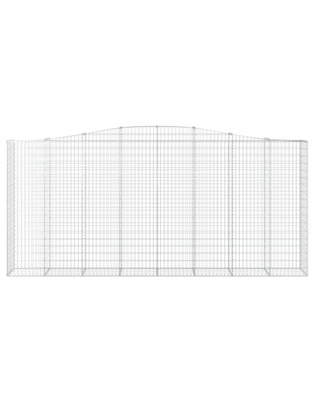 Cesti Gabbioni ad Arco 8 pz 400x50x180/200 cm Ferro Zincato