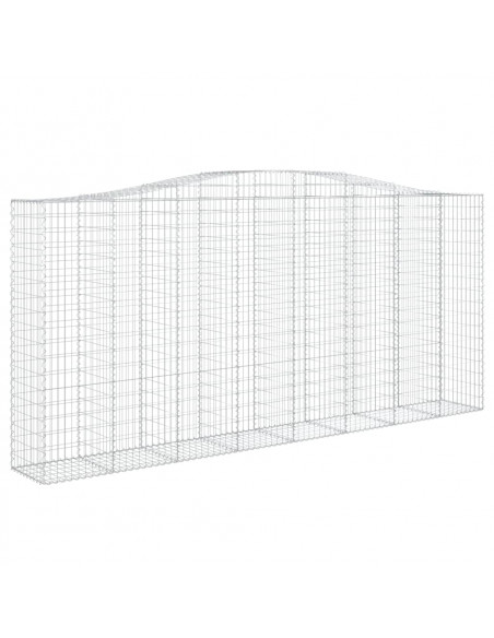 Cesti Gabbioni ad Arco 9 pz 400x50x180/200 cm Ferro Zincato