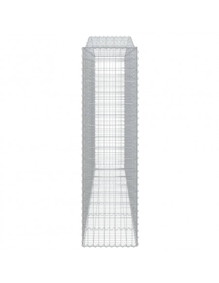Cesti Gabbioni ad Arco 10 pz 400x50x180/200 cm Ferro Zincato