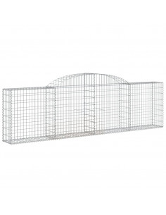 Cesto Gabbione ad Arco 300x30x80/100 cm Ferro Zincato 2