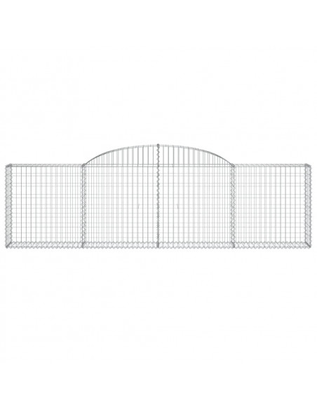 Cesto Gabbione ad Arco 300x30x80/100 cm Ferro Zincato