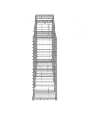 Cesto Gabbione ad Arco 300x30x80/100 cm Ferro Zincato