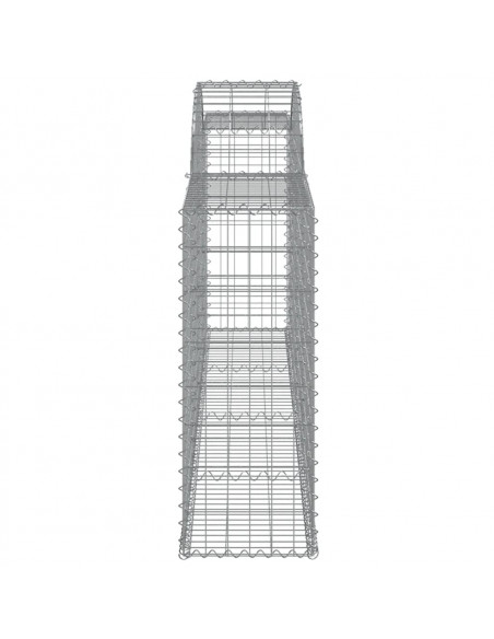 Cesto Gabbione ad Arco 300x30x80/100 cm Ferro Zincato