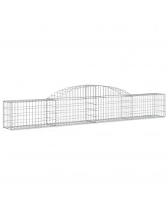 Cesto Gabbione ad Arco 300x30x40/60 cm Ferro Zincato 2