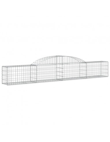 Cesto Gabbione ad Arco 300x30x40/60 cm Ferro Zincato