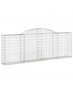 Cesto Gabbione ad Arco 300x30x100/120 cm Ferro Zincato 2