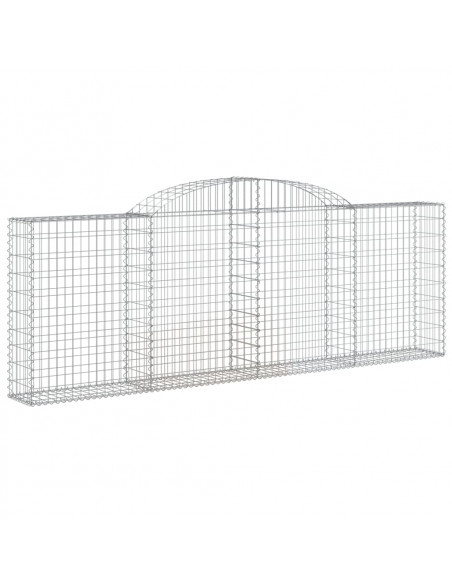 Cesto Gabbione ad Arco 300x30x100/120 cm Ferro Zincato