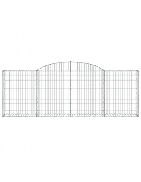 Cesto Gabbione ad Arco 300x30x100/120 cm Ferro Zincato