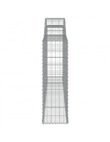 Cesto Gabbione ad Arco 300x30x100/120 cm Ferro Zincato