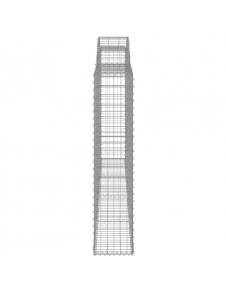 Cesto Gabbione ad Arco 300x30x140/160 cm Ferro Zincato