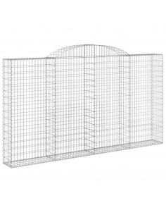 Cesto Gabbione ad Arco 300x30x160/180 cm Ferro Zincato 2