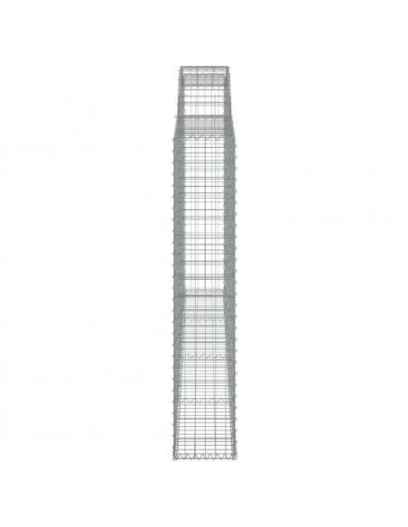Cesto Gabbione ad Arco 300x30x160/180 cm Ferro Zincato