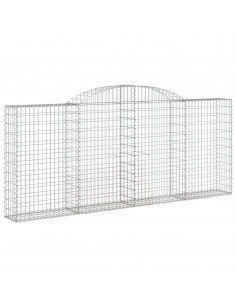 Cesto Gabbione ad Arco 300x30x120/140 cm Ferro Zincato 2