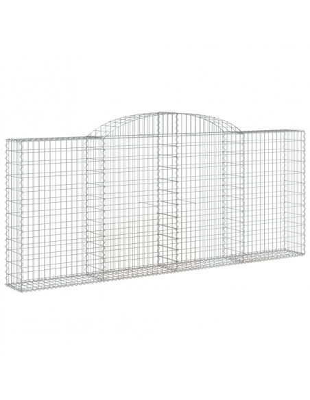 Cesto Gabbione ad Arco 300x30x120/140 cm Ferro Zincato