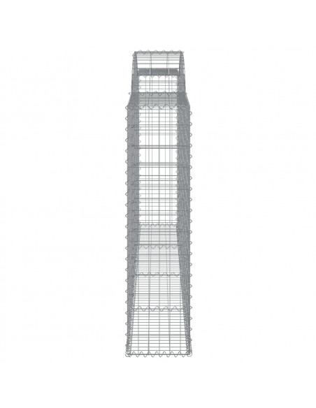 Cesto Gabbione ad Arco 300x30x120/140 cm Ferro Zincato