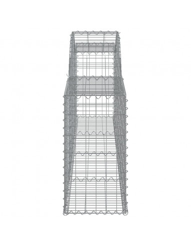 Cesto Gabbione ad Arco 300x30x60/80 cm Ferro Zincato