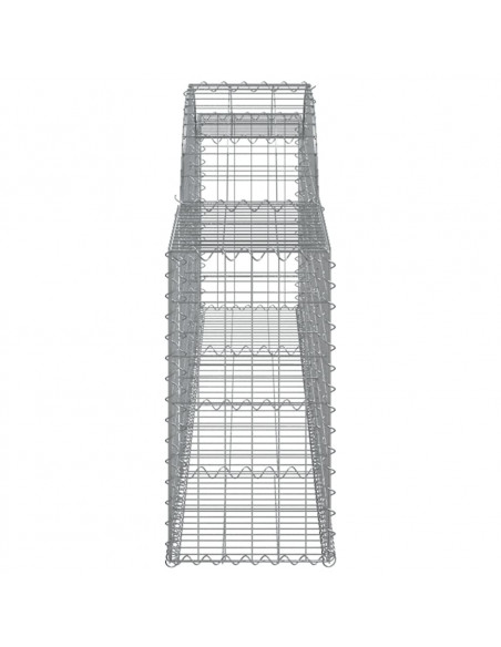 Cesto Gabbione ad Arco 300x30x60/80 cm Ferro Zincato