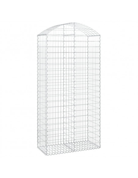 Cesto Gabbione ad Arco 100x50x200/220 cm Ferro Zincato