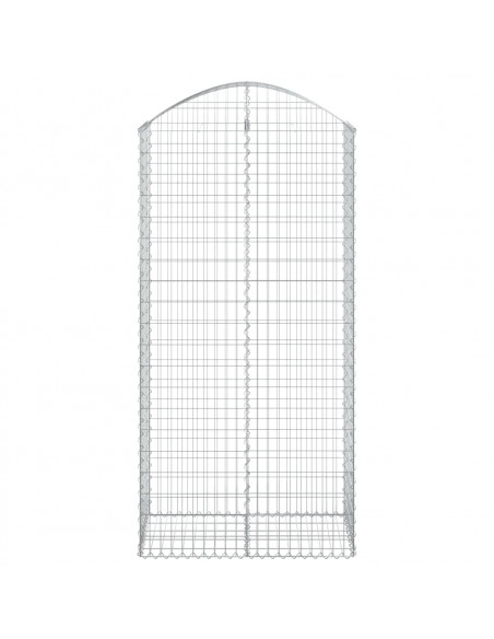 Cesto Gabbione ad Arco 100x50x200/220 cm Ferro Zincato