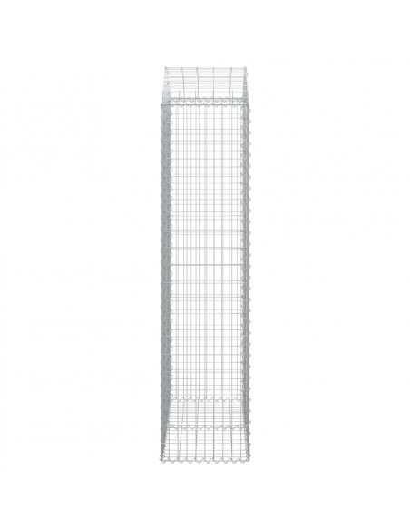 Cesto Gabbione ad Arco 100x50x200/220 cm Ferro Zincato