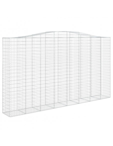 Cesti Gabbioni ad Arco 3 pz 400x50x220/240 cm Ferro Zincato