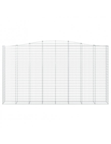 Cesti Gabbioni ad Arco 3 pz 400x50x220/240 cm Ferro Zincato