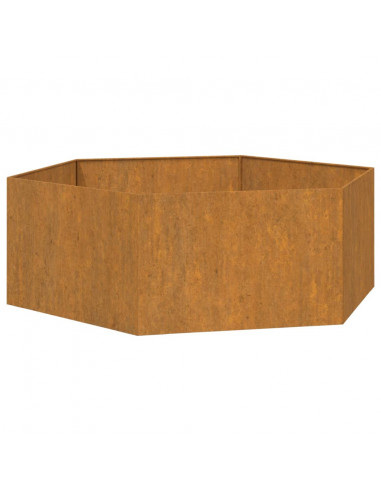 Fioriera Ruggine 138x120x45 cm Acciaio Corten