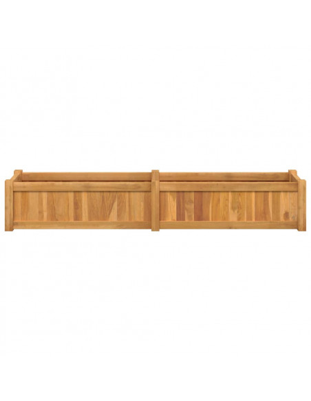 Letto Giardino Rialzato 150x30x25 cm Legno Massello di Teak