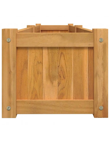 Letto Giardino Rialzato 150x30x25 cm Legno Massello di Teak