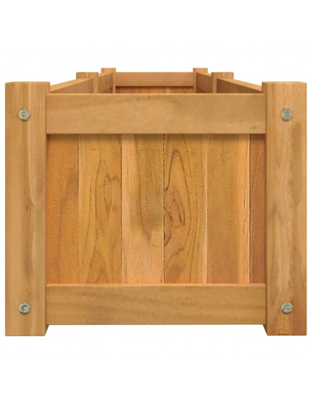 Letto Giardino Rialzato 150x30x25 cm Legno Massello di Teak