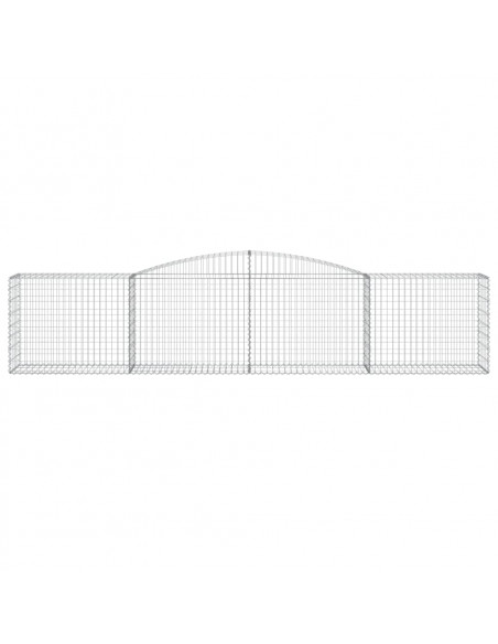 Cesti Gabbioni ad Arco 8 pz 400x50x80/100 cm Ferro Zincato