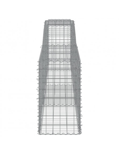 Cesti Gabbioni ad Arco 8 pz 400x50x80/100 cm Ferro Zincato