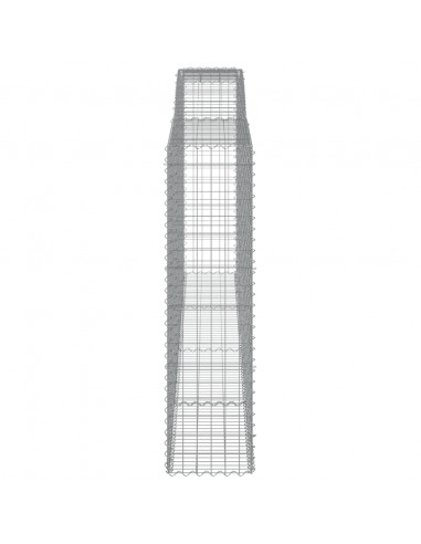 Cesti Gabbioni ad Arco 8 pz 400x50x180/200 cm Ferro Zincato
