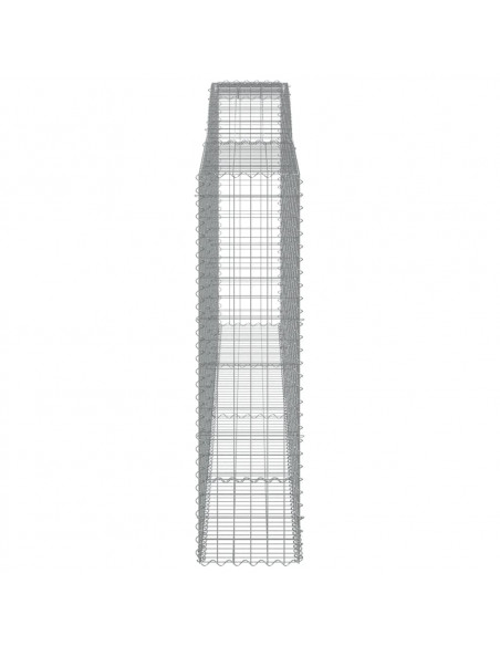 Cesti Gabbioni ad Arco 8 pz 400x50x180/200 cm Ferro Zincato