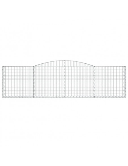 Cesti Gabbioni ad Arco 10 pz 400x30x100/120 cm Ferro Zincato
