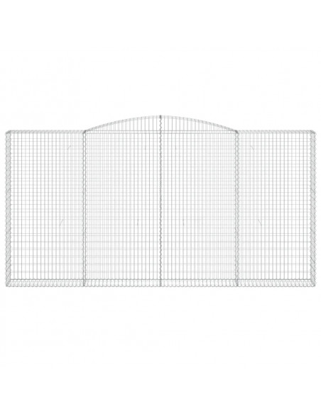 Cesti Gabbioni ad Arco 3 pz 400x30x200/220 cm Ferro Zincato