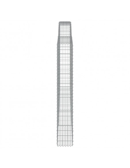 Cesti Gabbioni ad Arco 3 pz 400x30x200/220 cm Ferro Zincato
