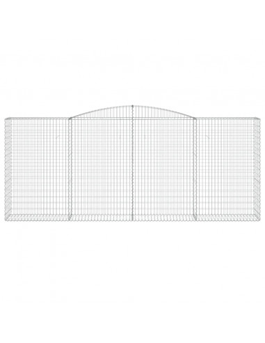 Cesti Gabbioni ad Arco 5 pz 400x50x160/180 cm Ferro Zincato