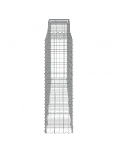 Cesti Gabbioni ad Arco 5 pz 400x50x160/180 cm Ferro Zincato