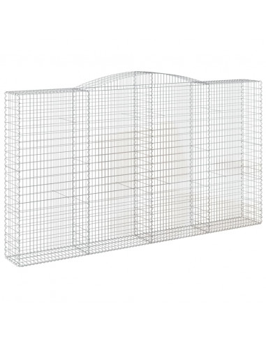 Cesti Gabbioni ad Arco 2 pz 400x50x220/240 cm Ferro Zincato