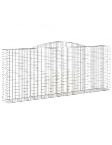 Cesti Gabbioni ad Arco 2 pz 400x50x160/180 cm Ferro Zincato
