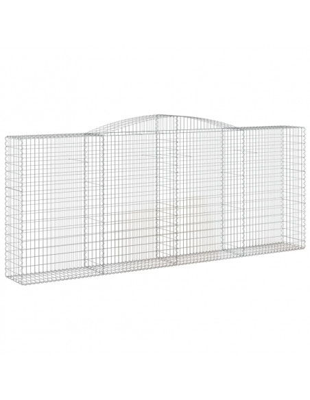 Cesti Gabbioni ad Arco 2 pz 400x50x160/180 cm Ferro Zincato