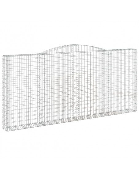 Cesti Gabbioni ad Arco 6 pz 400x30x180/200 cm Ferro Zincato