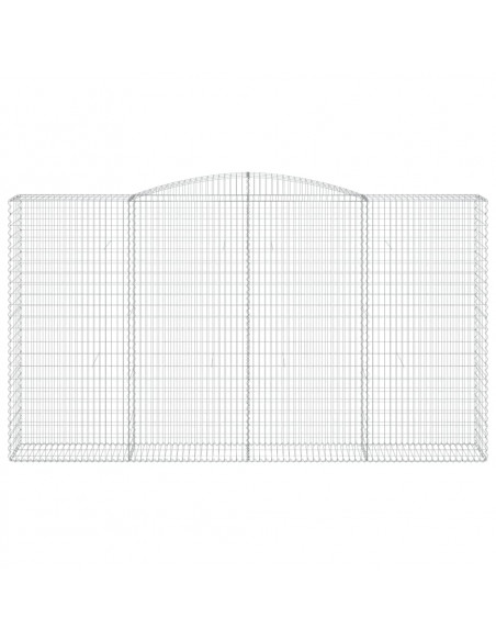 Cesti Gabbioni ad Arco 4 pz 400x50x220/240 cm Ferro Zincato